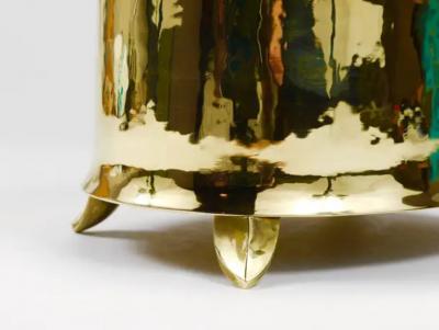 Otto Prutscher Otto Prutscher Art Nouveau Brass Box Bowl With Lid Melzer Neuhardt 1920s