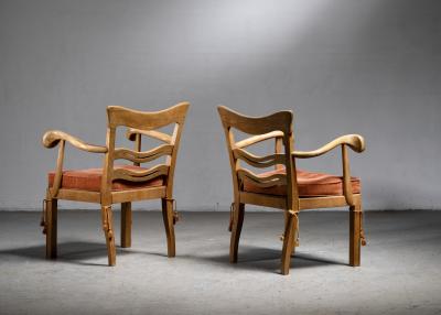 Otto Prutscher Pair of Otto Prutscher armchairs