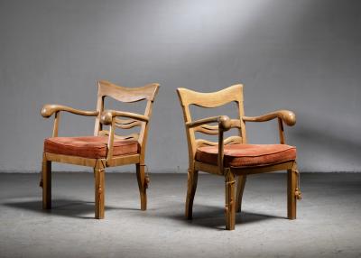 Otto Prutscher Pair of Otto Prutscher armchairs