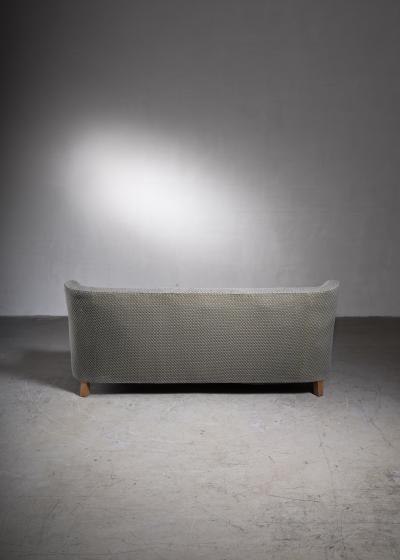 Otto Schultz Scandinavian Modern three seater sofa with grey wool upholstery