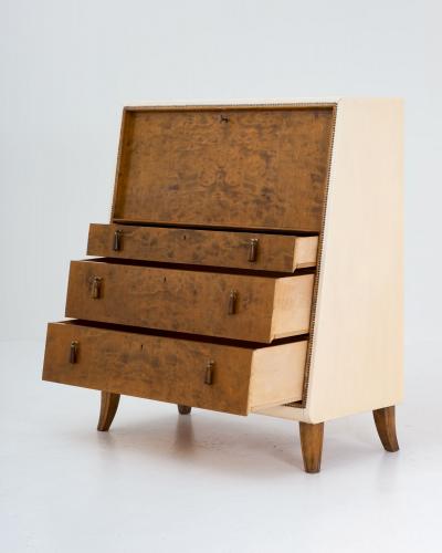 Otto Schultz Swedish Modern Bureau by Otto Schulz for Boet 1940s