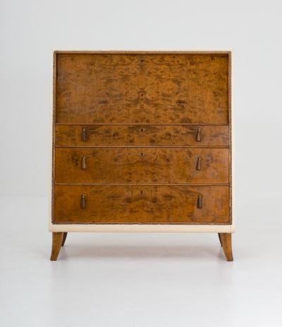 Otto Schultz Swedish Modern Bureau by Otto Schulz for Boet 1940s
