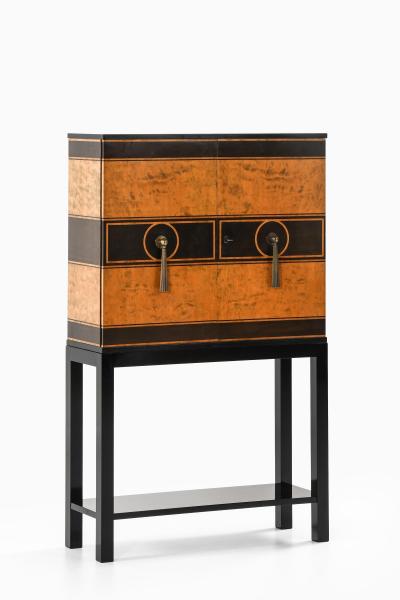 Otto Schulz Cabinet in Birch and Lacquer by Otto Schulz 1930s