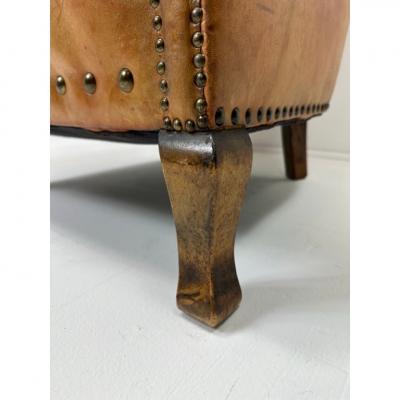 Otto Schulz Early 20th Century European Leather Lounge Chair