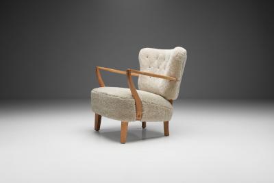 Otto Schulz Floating Easy Chair by Otto Schulz Attr Sweden 1940s
