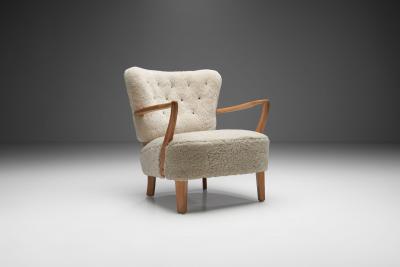 Otto Schulz Floating Easy Chair by Otto Schulz Attr Sweden 1940s