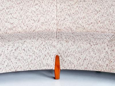 Otto Schulz Important Otto Schulz Curved Four Seat Sofa for Boet Sweden Mid 1940s