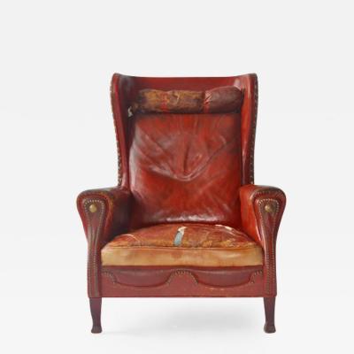 Otto Schulz Leather Lounge Chair by Otto Schulz