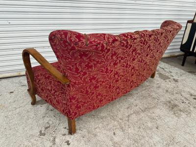 Otto Schulz Otto Schultz 66 5 Bentwood Arm Bowed Front Sofa