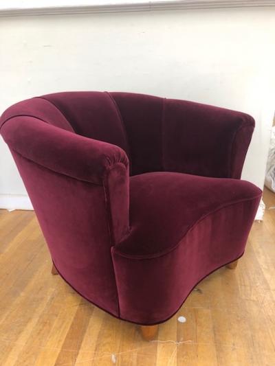 Otto Schulz Otto Schulz Velvet Club Chair