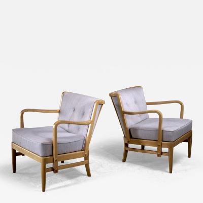 Otto Schulz Pair of Otto Schulz lounge chairs