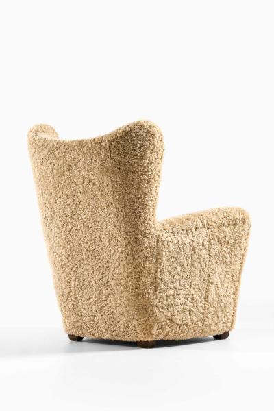 Otto Schulz Scandinavian Modern Easy Chair in Beech by Otto Schulz 1940s
