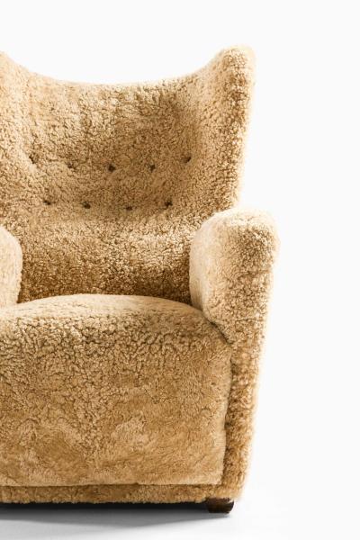 Otto Schulz Scandinavian Modern Easy Chair in Beech by Otto Schulz 1940s