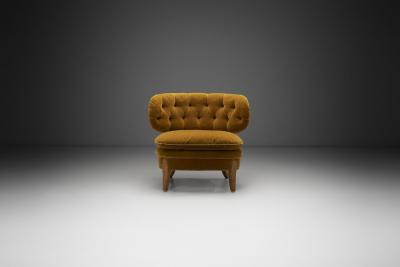 Otto Schulz Schulz Lounge Chair by Otto Schulz for JIO M bler Sweden 1940s