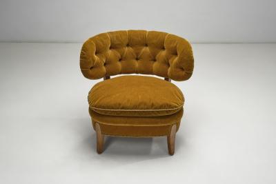 Otto Schulz Schulz Lounge Chair by Otto Schulz for JIO M bler Sweden 1940s
