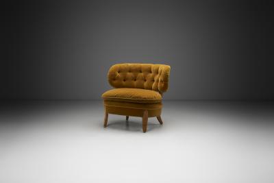 Otto Schulz Schulz Lounge Chair by Otto Schulz for JIO M bler Sweden 1940s