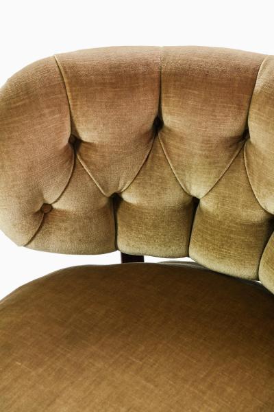 Otto Schulz Set of 2 Easy Chairs in Beech and Velvet by Otto Schulz 1936