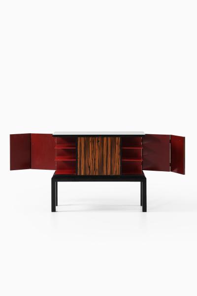 Otto Schulz Sideboard in Glass and Lacquer by Otto Schulz 1940s