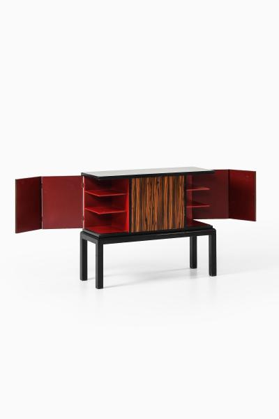 Otto Schulz Sideboard in Glass and Lacquer by Otto Schulz 1940s