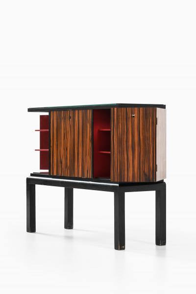 Otto Schulz Sideboard in Glass and Lacquer by Otto Schulz 1940s