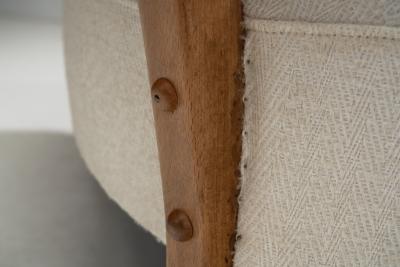 Otto Schulz Two Seater Sofa by Otto Schulz Attr for Boet Sweden 1940s