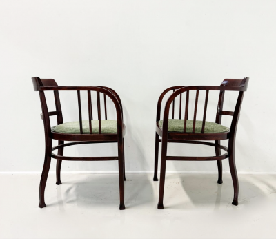 Otto Wagner Pair of Armchairs by Otto Wagner For Thonet Austria 1910s