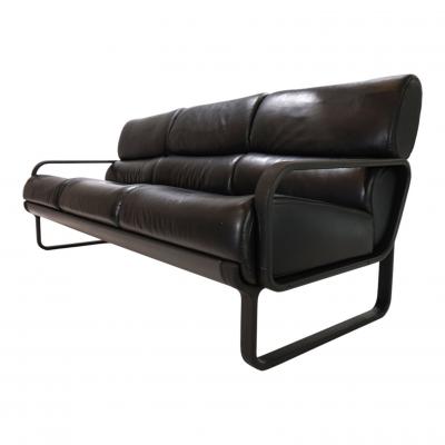 Otto Zapf Drabert Lobbytop 3 seater leather sofa by Otto Zapf 1970