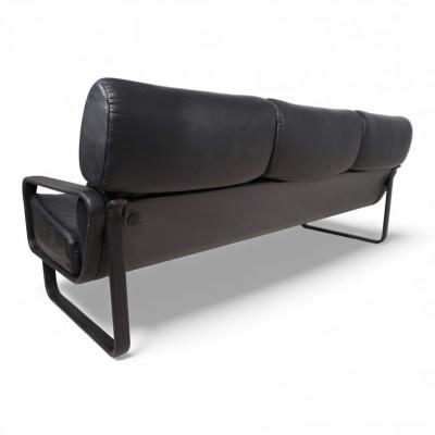 Otto Zapf Drabert Lobbytop 3 seater leather sofa by Otto Zapf 1970
