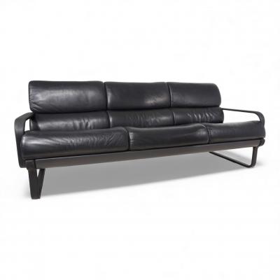 Otto Zapf Drabert Lobbytop 3 seater leather sofa by Otto Zapf 1970