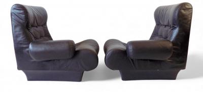 Otto Zapf Otto Zapf Sofalette leather two seater sofa 1970