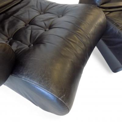 Otto Zapf Otto Zapf Sofalette leather two seater sofa 1970
