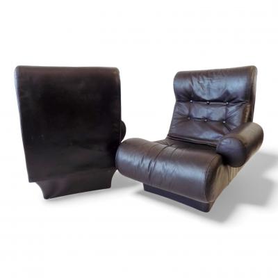 Otto Zapf Otto Zapf Sofalette leather two seater sofa 1970