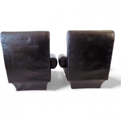Otto Zapf Otto Zapf Sofalette leather two seater sofa 1970