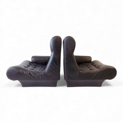 Otto Zapf Otto Zapf Sofalette leather two seater sofa 1970