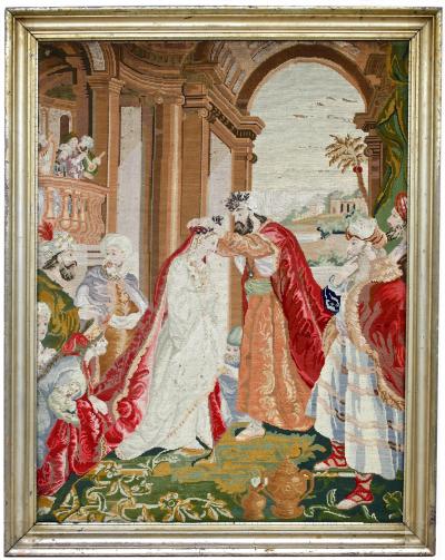 Ottoman Coronation Needlepoint Tapestry