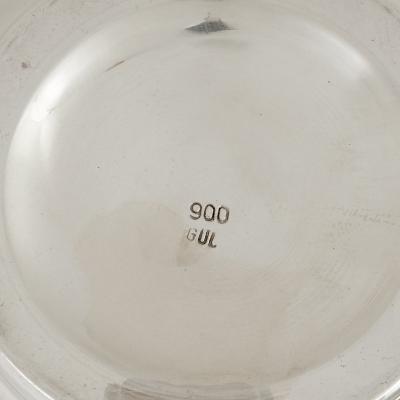 Ottoman style silver ewer and basin