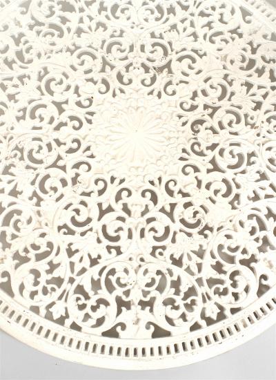 Outdoor American Victorian Iron Center Table