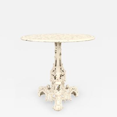 Outdoor American Victorian Iron Center Table