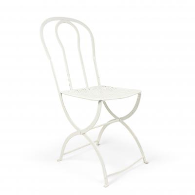 Outdoor Continental Iron Hoop Side Chairs