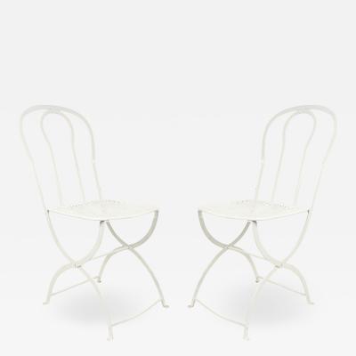 Outdoor Continental Iron Hoop Side Chairs