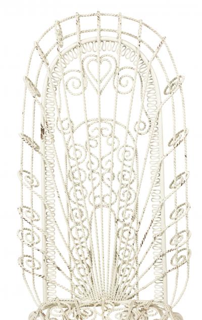 Outdoor Continental Spanish Iron Scroll Chairs