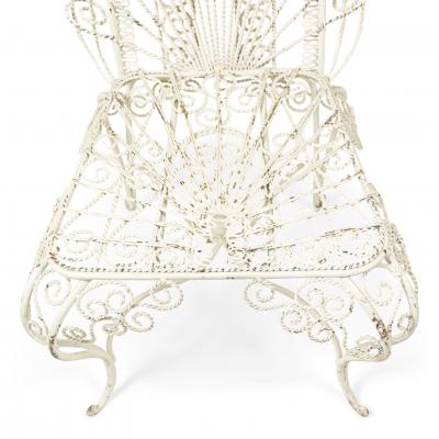 Outdoor Continental Spanish Iron Scroll Chairs