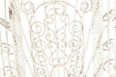 Outdoor Continental Spanish Iron Scroll Chairs