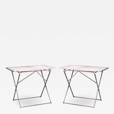 Outdoor French Iron Folding Cafe Tables