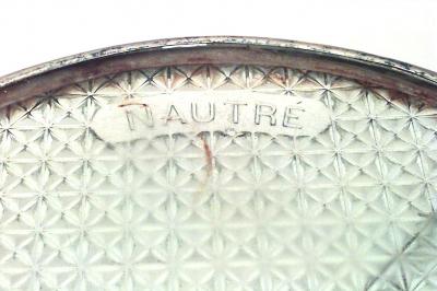 Outdoor French Iron and Crystal Cafe Table