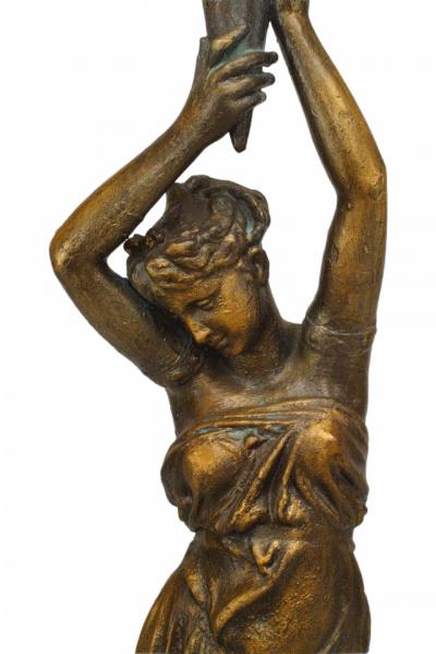 Outdoor Iron Female Figure Statuary 1