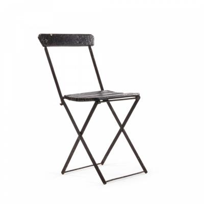 Outdoor Iron Folding Bistro Chair