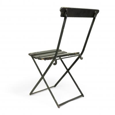 Outdoor Iron Folding Bistro Chair