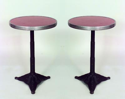 Outdoor Painted Iron Cafe Table