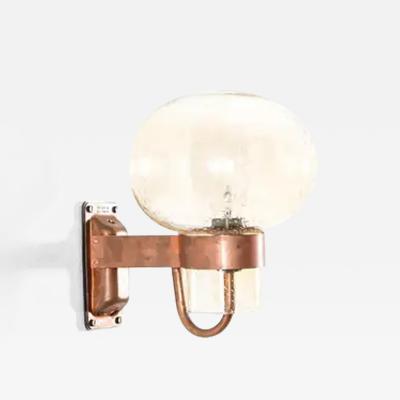 Outdoor Scandinavian Wall Light in Copper Norway 1960s